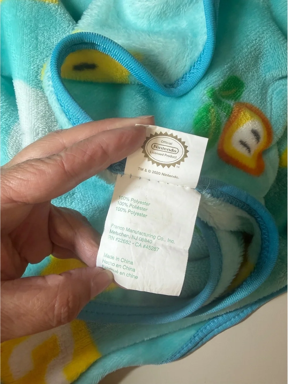 Super Mario Themed Plush Throw Blanket